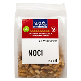 Nhân hạt óc chó hữu cơ Sottolestelle 200g Organic Walnut