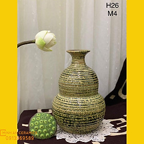 Mua Bình hoa lọ hoa dáng hồ lô gốm Minh An Bát Tràng