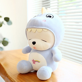 Gấu bông Thỏ trắng cosplay khủng long hoạ tiết ngôi sao băng 35cm