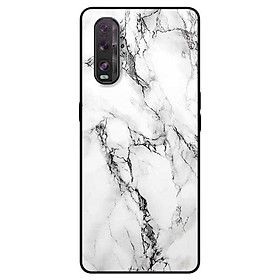 Ốp lưng dành cho Oppo Find X2 mẫu NỀN ĐÁ HOA 1