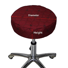 Thick Bar Stool Cover Round Lift Chair Seat Sleeve Salon