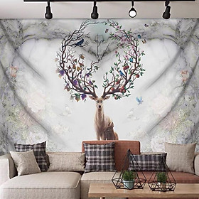 Mua Tranh vải treo tường trang trí phòng ngủ  thảm treo tường decor hàng đẹp - Kích thước 100x70cm