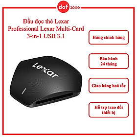 Mua Đầu đọc thẻ Lexar Professional Lexar Multi-Card 3-in-1 USB 3.1 - Hàng chính hãng
