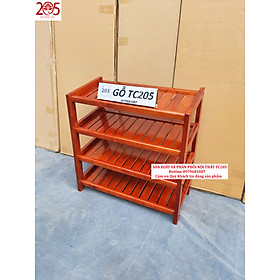 Mua Kệ Giày Dép 4 Tầng Dài 62 cm Gỗ Cao Su