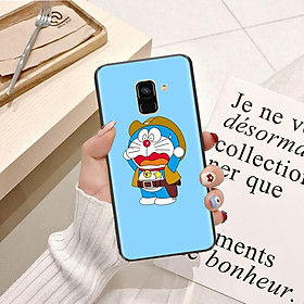 Ốp lưng điện thoại Samsung Galaxy A8 2018 viền silicon dẻo TPU  hình Doremon Vui Nhộn