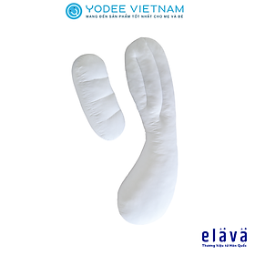 Elava Ruột gối bầu đa năng chữ H nâng đỡ toàn thân mẹ bầu, 100% bông Huvis kháng khuẩn (không kèm vỏ gối)