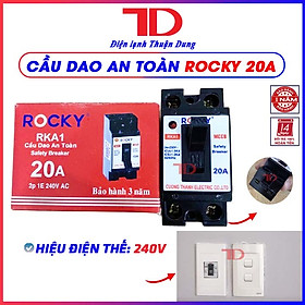 Cầu dao an toàn ROCKY RKA1 MÀU ĐỎ 15A 20A 30A 40A kèm vỏ, không vỏ, CB aptomat MCCB, Át atomat, CB cóc, hàng chính hãng, Điện Lạnh Thuận Dung