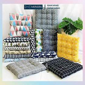 Mua Đệm Vuông Ngồi Bệt  Đệm Lót Ghế Xinh Xắn MINIIN Kích Cỡ 45x45x5cm- Hàng Loại 1
