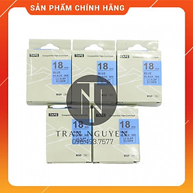Mua  Combo 5 cuộn  Nhãn in Tepra SC18BW (LC-5LBP) - Chữ đen nền dương 18mm x 8m - Hàng nhập khẩu
