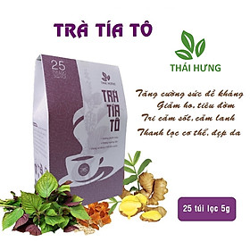 Trà tía tô Thái Hưng 25 túi lọc 5g Tăng sức đề kháng, thanh lọc cơ thể