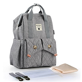 Insular Diaper Bag Backpack Large Capacity Multi-function Backpacks Waterproof Polyester for Baby Clothes Diaper Nappy