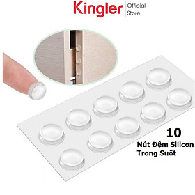 Mua Combo 10 Nút Đệm Trong Suốt Silicone Tự Dán  Nhỏ Gọn  Tiện Dụng Giúp Chống Va Đập Cánh Cửa  Đồ Đạc Trong Gia Đình. Kingler 1750