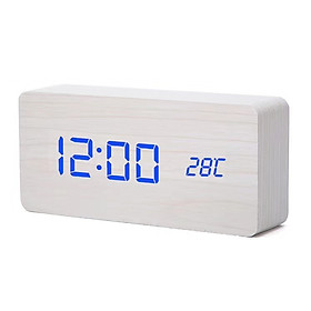 Mua Đồng hồ gỗ đèn led thông minh