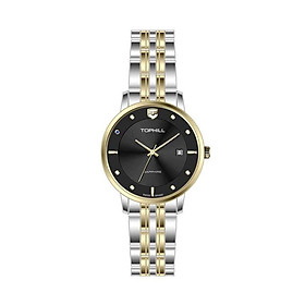 ĐỒNG HỒ TOPHILL TA052L.S6182 Đồng hồ nữ dây và vỏ thép không gỉ 316L, máy pin, kính sapphire