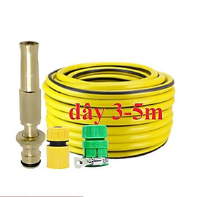 Bộ dây vòi xịt nước rửa xe, tưới cây . tăng áp 3 lần, loại 3m