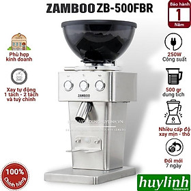 Mua Máy xay cà phê cho quán Zamboo ZB-500FBR - 250W - máy xay chuyên nghiệp cho kinh doanh - cafe take Away - Hàng chính hãng
