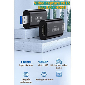 Mua Video capture Usb 3.0 - HDMI JH z815 dùng lưu livestream từ laptop  pc  ps4  ps5  switch  điện thoại - Hồ Phạm