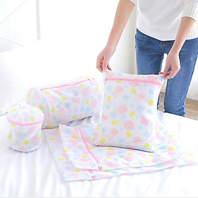Mua Bộ 5 túi giặt đồ lót  tất  bảo vệ quần áo họa tiết đẹp