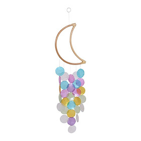 Wind Chime Wooden  Handcrafted for Home Office Ornament Colorful