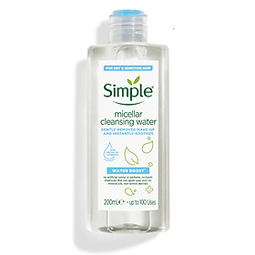Nước tẩy trang Simple Water Boost Micellar Cleansing Water