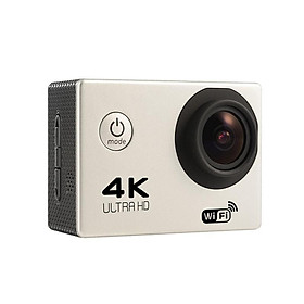Camera chuyển động 4K wifi full hd 1080p không thấm nước dưới nước camera chuyển động camera máy ảnh ngoài trời 2.0 inch: màu xám bạc