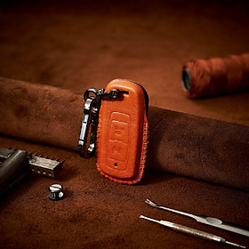 Bao da chìa khóa xe máy SH150i/ SH350i da bò thật sang trọng tặng móc khóa - hàng chính hãng