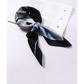 Khăn turban vuông lụa silk ô màu kc09-4