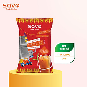 Trà Thái Đỏ SAVO Tea túi lọc 20g - túi 300g (1 túi x 20g x 15 gói) | SAVO Tea & Herbs