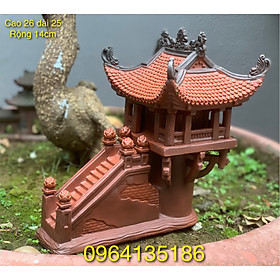 Mua Tiểu cảnh chùa 1 cột h26cm gốm sứ Bát Tràng