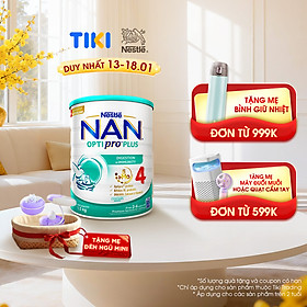 Sữa bột Nestlé NAN OPTIPRO PLUS 4 1500g/lon với 5HMO Giúp tiêu hóa tốt