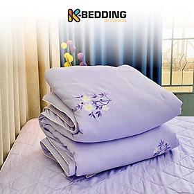 Chăn bốn mùa Hàn Quốc K-Bedding by Everon MicroTencel Tím KMTS104 200*220cm