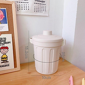 Mua Hộp đựng bút  Thùng rác mini   hộp đựng đồ đa năng  đựng bút   đồ dùng cá nhân có nắp đậy - TMBOOKS