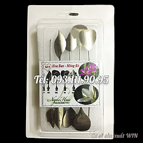 Bộ 10 dụng cụ làm thạch rau câu 3D – Set 9 – Bộ làm hoa ban, móng bò - Tặng kèm kim nhụy – Mã số 1270