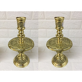 Cặp chân nến thờ cao cấp - đồ thờ AN13073