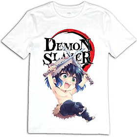 Áo phông hình chibi Kimetsu no Yaiba Hashibira Inosuke