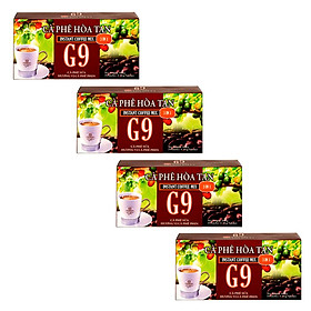 Cà phê hòa tan 3in1 - G9 (4 hộp x 25 gói)