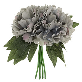 Artificial 5 Head Silk Peony Flower Bouquet Home Party Wedding Decor 10 Colo