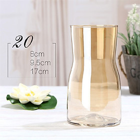 Mua Lọ hoa thuỷ tinh bầu cao cấp  4 màu sắc lựa chọn