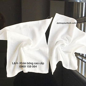 Mua Khăn mặt trắng cotton 30x40 cm  nặng 40g