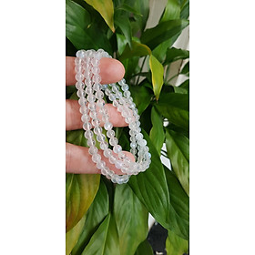 Vòng tay nữ moon vip quấn 3 vòng trắng ánh xanh nhẹ size hạt 5mm hợp nữ mệnh kim mệnh thuỷ đeo đẹp may mắn tốt sức khỏe công việc ạ