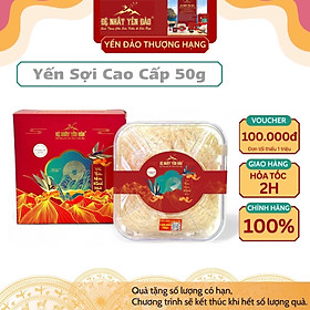 Yến Khánh Hòa - Yến Sợi Cao Cấp [Hộp 50g] - Đệ Nhất Yến Đảo - Bồi Bổ Sức Khỏe - Phục Hồi Chức Năng Phổi - Phụ Nử Sau Sinh - Đẹp Da - Chống Lão Hóa - Kéo Dài Thanh Xuân - Hỗ Trợ Điều Trị Ung Thư -Tăng Cường Sinh Lý -Trí Nhớ - Cải Thiện Giấc Ngủ