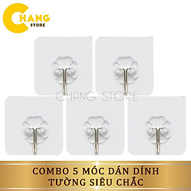 Bộ 10 Móc Treo Tường Đa Năng Trong Suốt Mới