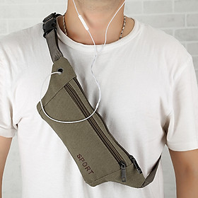 Túi đeo chéo thiết kế năng động dành cho nam nữ-Màu xanh lá cây đậm