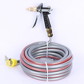 Bộ dây và vòi xịt tăng áp lực nươc 300% loại 206400 (cút đồng - dây xám)