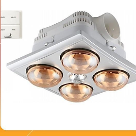 Mua Đèn sưởi 4 bóng  âm trần có điều khiển từ xa HE-4BR-