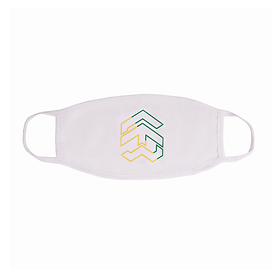Khẩu Trang 5THEWAY Trắng aka 5THEWAY /two-tone line/ BIG LOGO MASK in WHITE