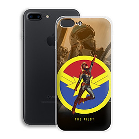 Ốp lưng Siêu Anh Hùng cho Apple Iphone 7 Plus/Iphone 8 Plus - 01014 0532 PILOT01 - Silicone dẻo - Hàng Chính Hãng
