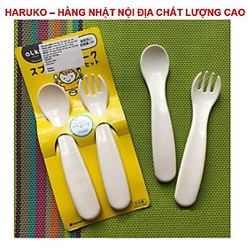 Mua Bộ thìa dĩa nhựa cho bé NỘI ĐỊA NHẬT BẢN