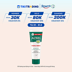 Sữa rửa mặt ngăn ngừa mụn dạng gel Acnes 25+ Facial Wash 100g