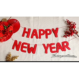 Mua Dây treo nỉ chữ  Happy new year  3m